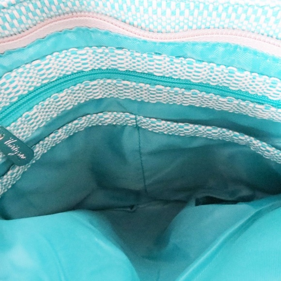 Thirty-One Organizing Shoulder Bag Turquoise Cross - Picture 5 of 5